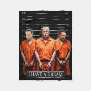 Jag har en Dream-konstig Trump-polisoffert Fleecefilt