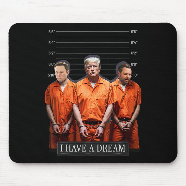 Jag har en Dream-konstig Trump-polisoffert Musmatta (Framsidan)