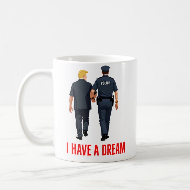 Jag har en dröm Anti Trump Kaffemugg (Vänster)