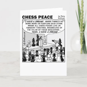 Jag har en dröm om tecknaden Chess Peace Kort