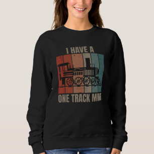 Jag Har En Ensidig Tänkande Modelljärnväg Ånglok T Shirt