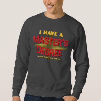 Jag har en filosofie magisterexamen! sweatshirt