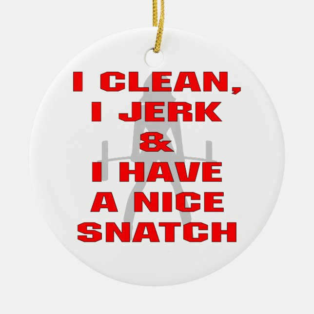 Jag har en fin nyck i Idiot. Julgransprydnad Keramik (Framsidan)