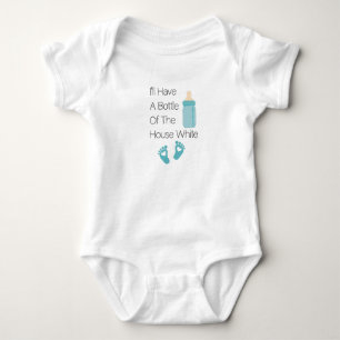 Jag har en Flaska i huset Vit, Lusj Baby T Shirt