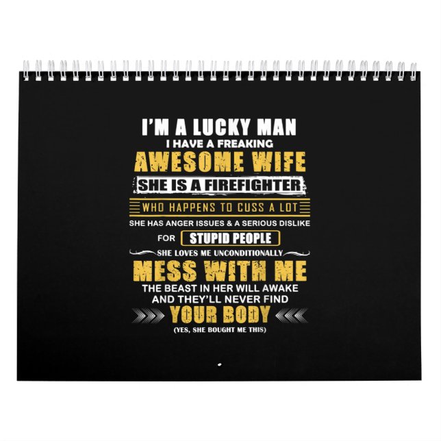 Jag har en frusen Fantastisk-fru och en brandman Kalender (Omslag)