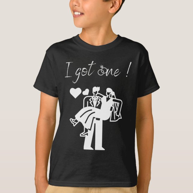 Jag Har en funny Bride Manar Groom Bröllopsfest Ju T Shirt (Framsida)