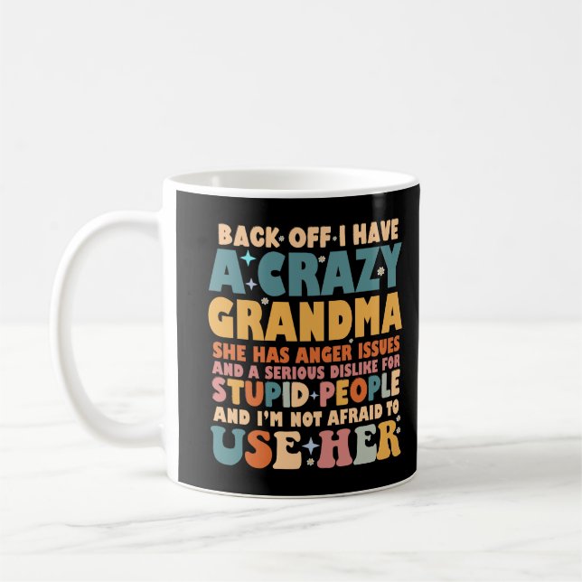 Jag har en galen mormor. kaffemugg (Vänster)