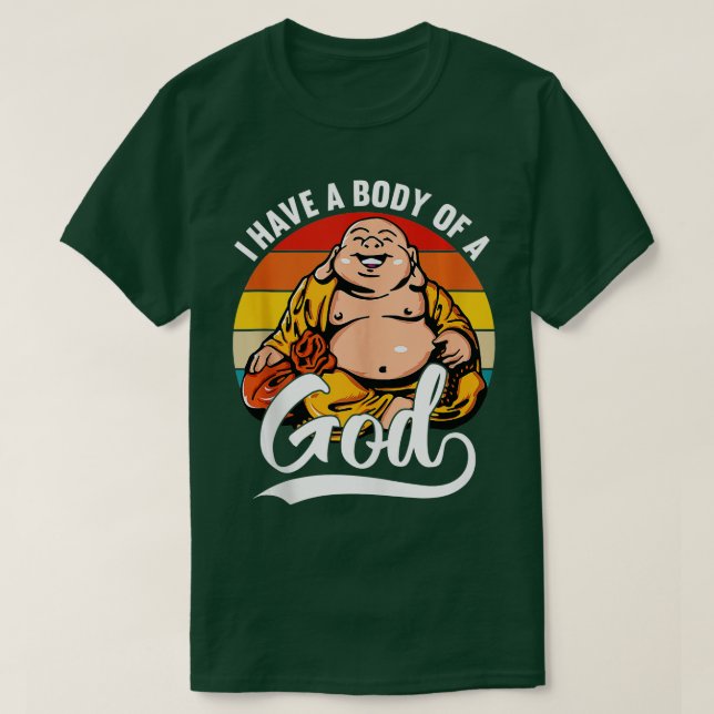 Jag har en Guds Buddha-Tjock Buddha Funny Sol T Shirt (Design framsida)