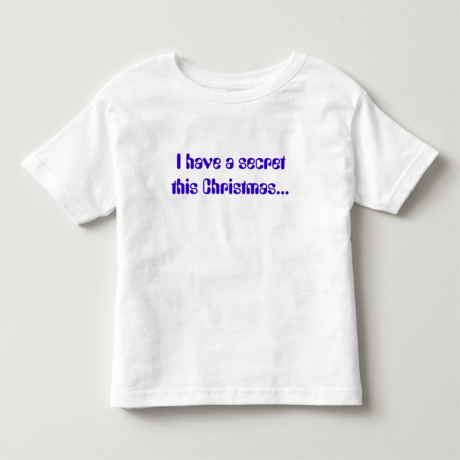 Jag har en hemlighet den här julen... tee shirt (Framsida)