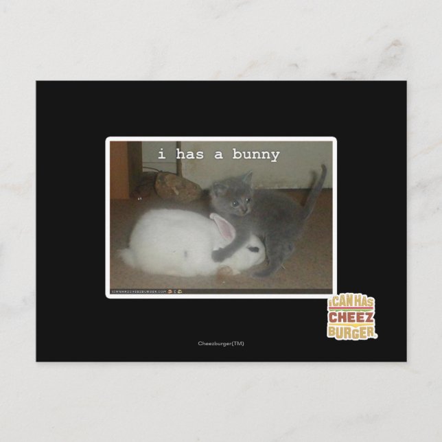 Jag har en kanin vykort (Framsida)