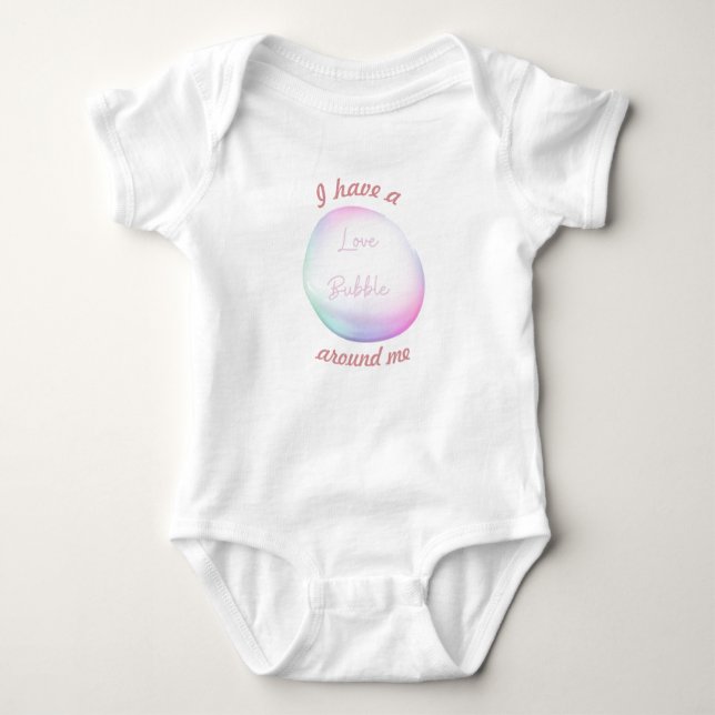 Jag har en kärlek-bubbla runt mig, söt bubbla t shirt (Framsida)