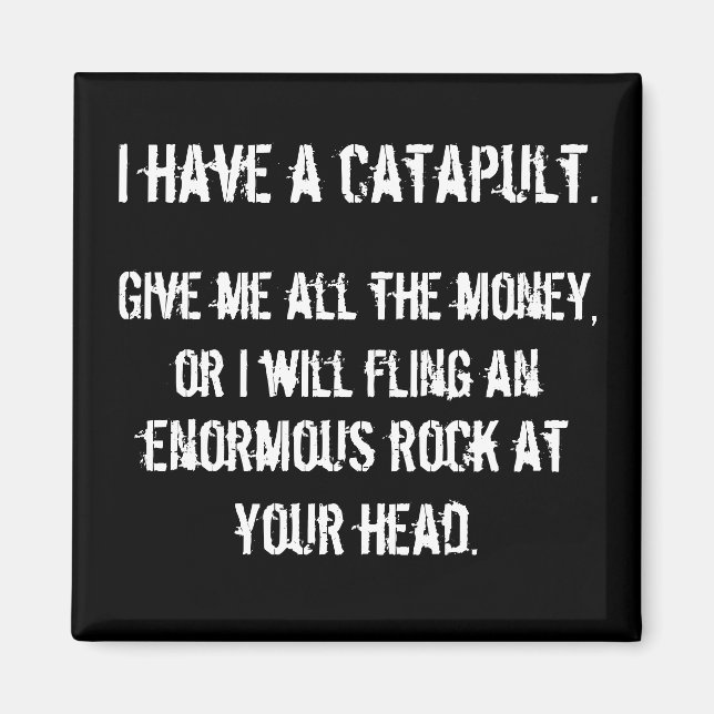 Jag har en katapult magnet (Framsidan)
