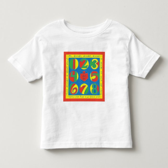 "Jag har en liten dreidel" Barn T-Shirt (Framsida)