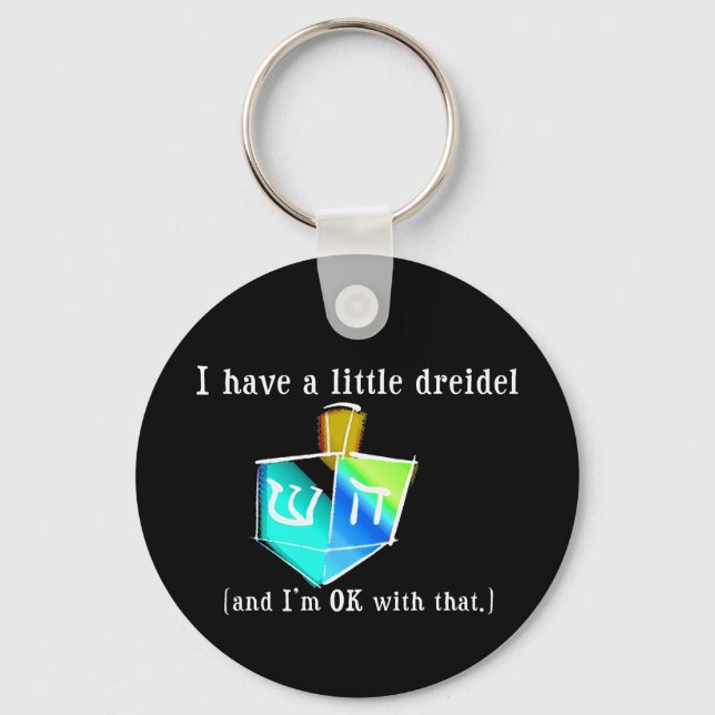 Jag har en liten Dreidel Keychain Nyckelring (Framsida)