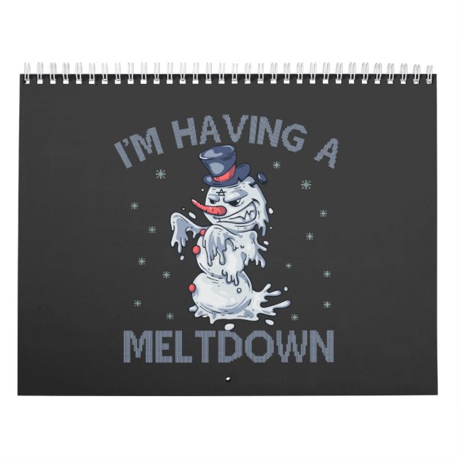 Jag har en Meltdown-finare jul-Snögubbe-gåva Kalender (Omslag)