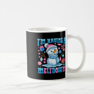 Jag har en Meltdown Funny Snögubbe jul Holi Kaffemugg