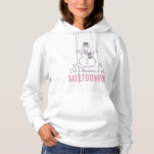 Jag har en Meltdown - Lustigt Snögubbe-design T Shirt
