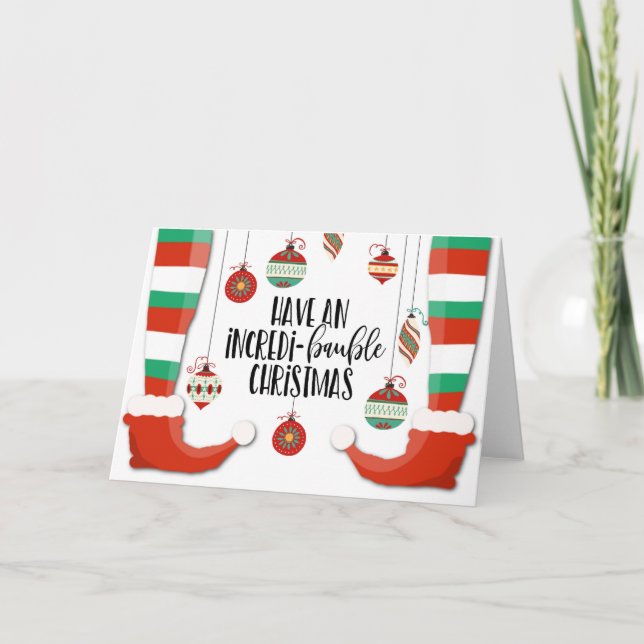 Jag har en otrolig julbaubl kort (Framsida)