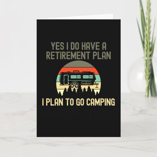 Jag har en Pension-plan, Go Camping Kort (Framsida)