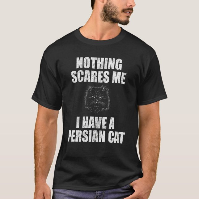 Jag har en persisk katt 1 t shirt (Framsida)