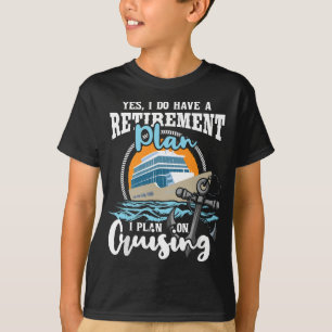 Jag har en plan för Pension - kryssningsrutten Fra T Shirt