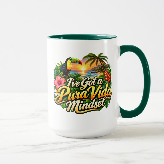 Jag har en Pura Vida-mentalitet Mugg (Höger)