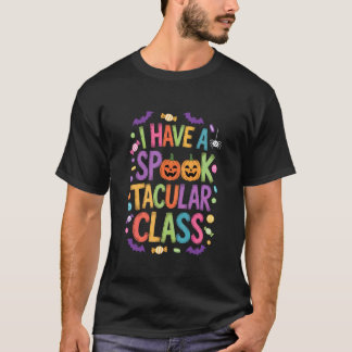 Jag Har En Ryslig Mysig Klass Höst Halloween Te T Shirt