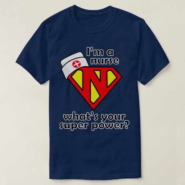 Jag har en sjuksköterska som slår din toppen t shirt (Design framsida)