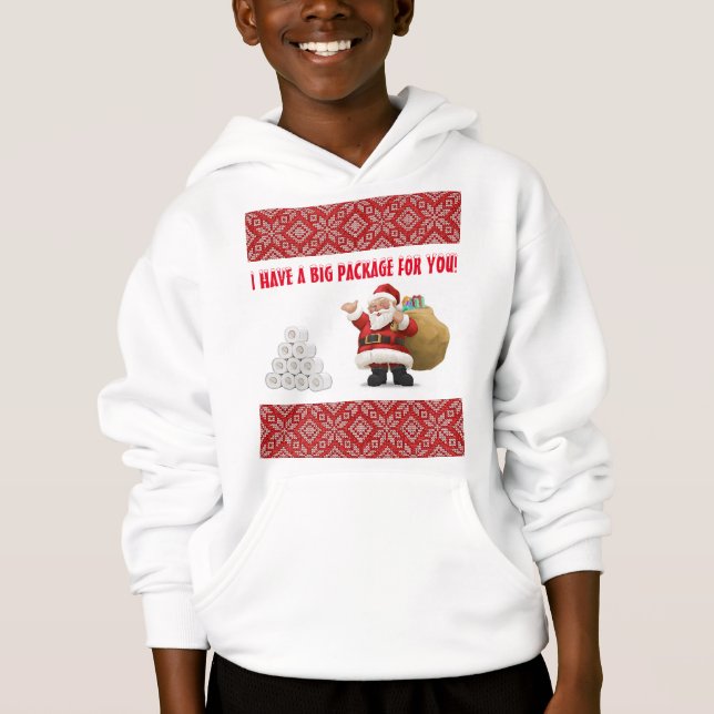 JAG HAR EN STOR... Anpassa Ugly Sweater Pullover T Shirt (Framsida)