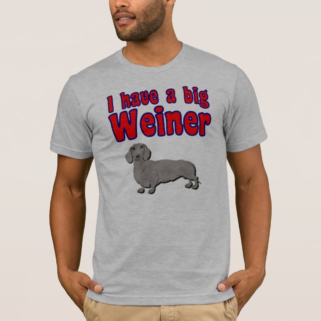 Jag har en stor weiner tee shirt (Framsida)