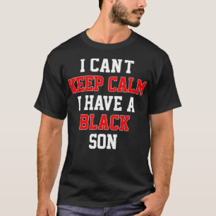 Jag har en svart Lugn med svart Behålla. T Shirt