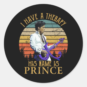 Jag har en terapi som hans Namn är Prince Runt Klistermärke
