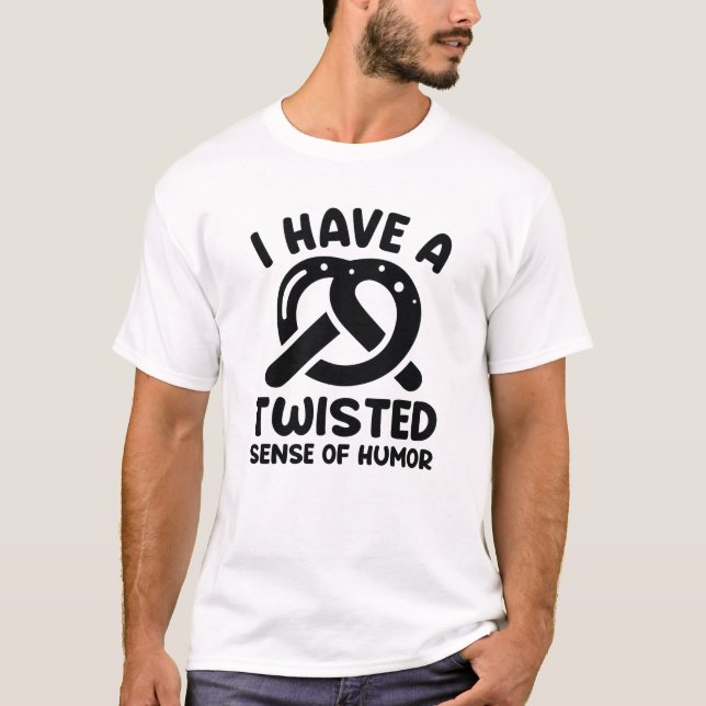 Jag har en tudelad känsla av Humor T Shirt (Framsida)