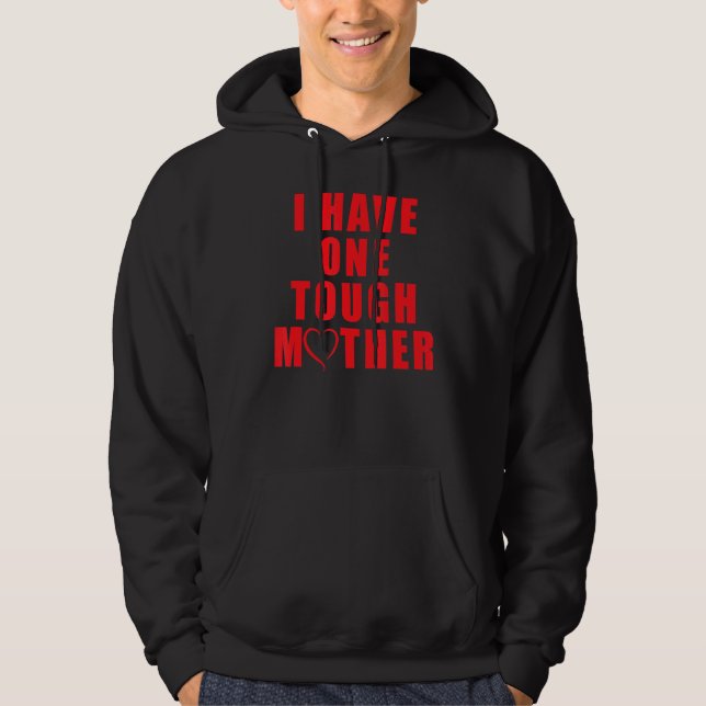 Jag har en Tuff Mor Mammor är inte bara trött Hoodie (Framsida)