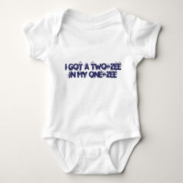 "Jag har en tvådelad Baby onezee" Tröja