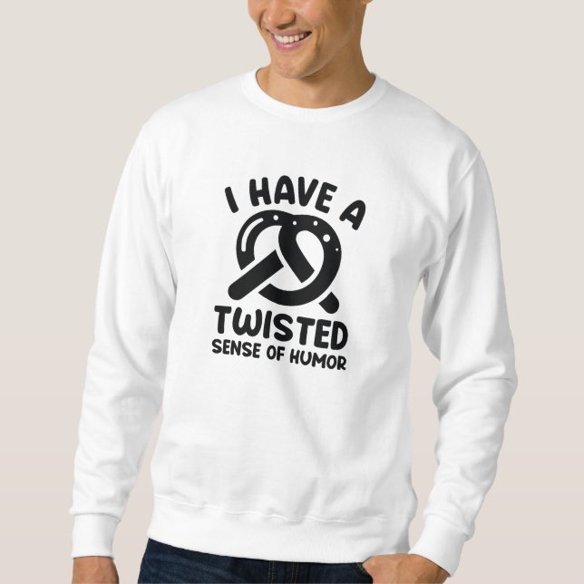 Jag Har En Vriden Känsla För Humor Lång Ärmad Tröja (Framsida)