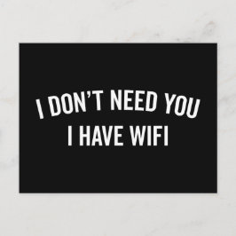 Jag har en WiFi-funktion. Vykort