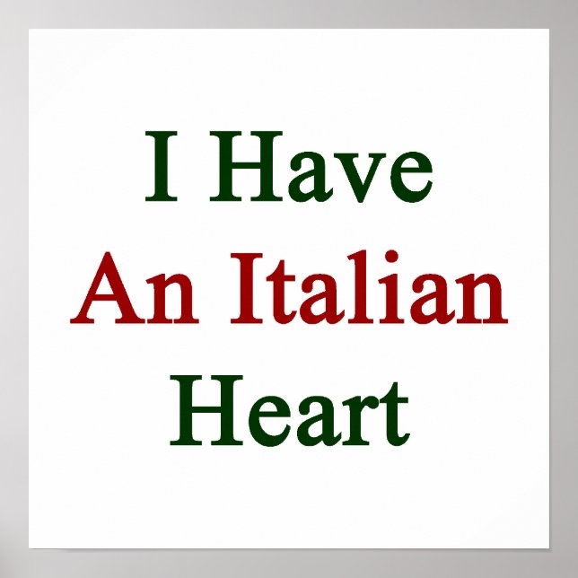 Jag har ett italienskt hjärta poster (Framsidan)