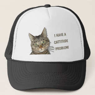 Jag har ett kattitudproblem! Söt anpassningsbar! Keps