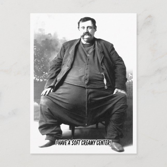 Jag har ett mjukt Creamy Center ~ Tjock Carnival M Vykort (Framsida)