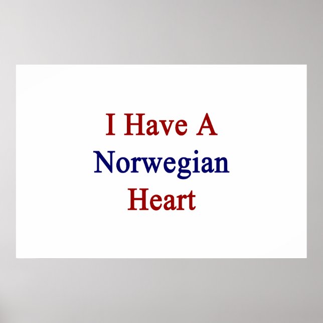 Jag har ett norskt hjärta poster (Framsidan)