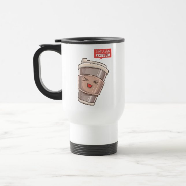 Jag Har Ett Stort Kaffeproblem Resemugg (Vänster)