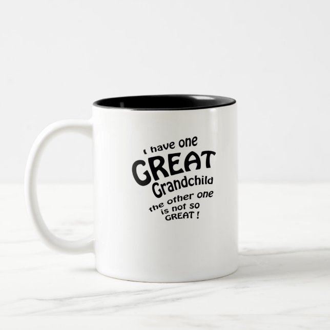 Jag har ett underbart barnbarn Två-Tonad mugg (Vänster)