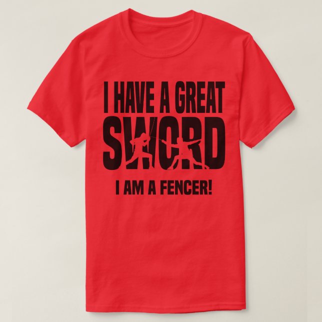 Jag har ett underbart svärd t shirt (Design framsida)
