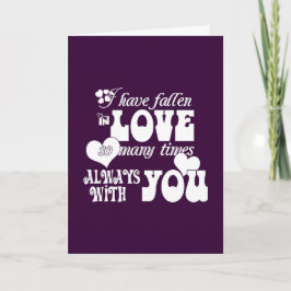 Jag har fallit i Kärlek många gånger, alltid med d Helgkort