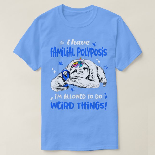 Jag har Familial Polyposis som får göra Konstig T Shirt (Design framsida)