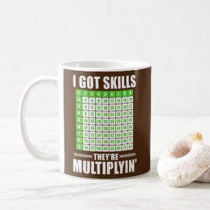 Jag Har färdigheter.. De multiplar Math Funny Kaffemugg
