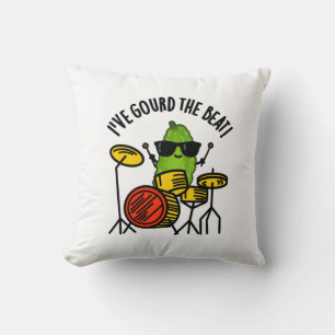 Jag har fått Beat Funny Drummer Pun Kudde
