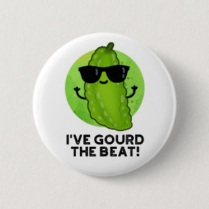 Jag har fått Beat Funny Grönt Veggie Pun Knapp
