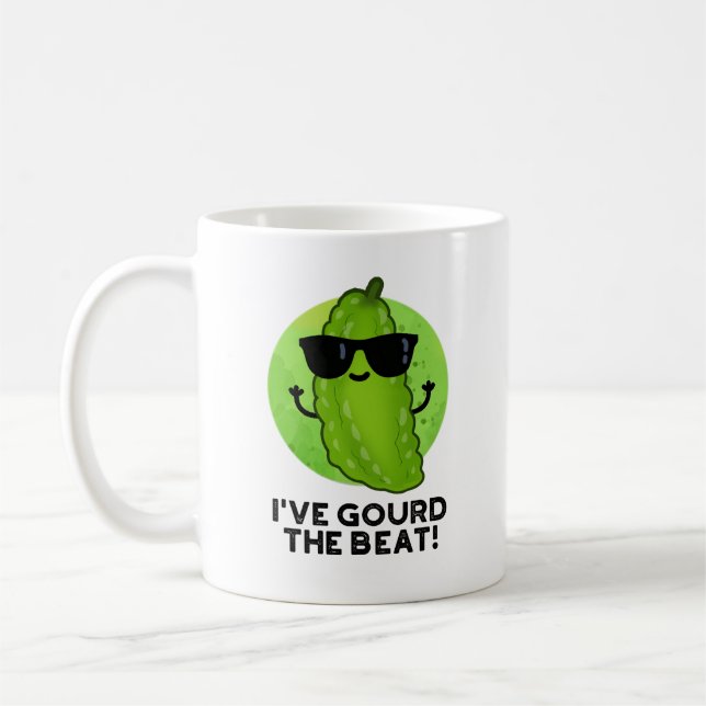 Jag har fått Beat Funny Veggie Pun Kaffemugg (Vänster)